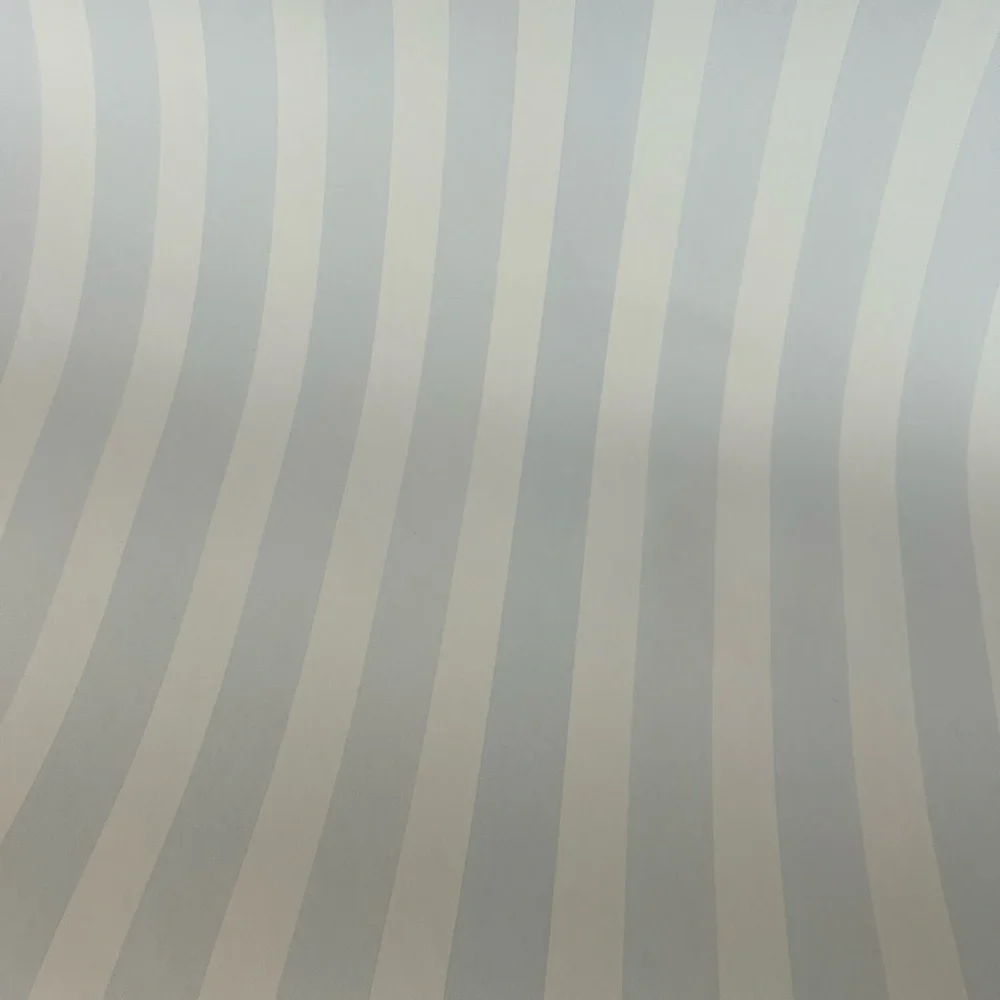 Blue and White Thick PEEL & STICK Striped Pattern Wallpaper